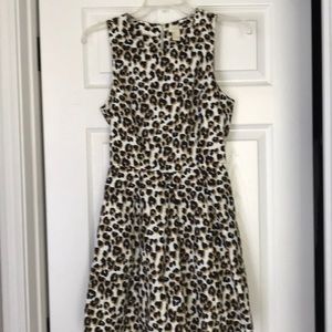 Cheetah print sleeveless dress